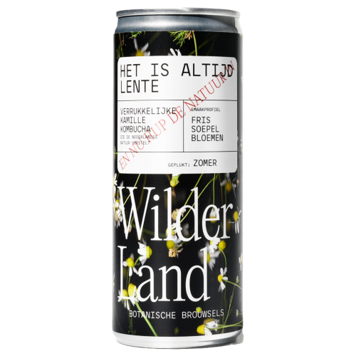 Wilder Land kombucha altijd lente blik - webshop