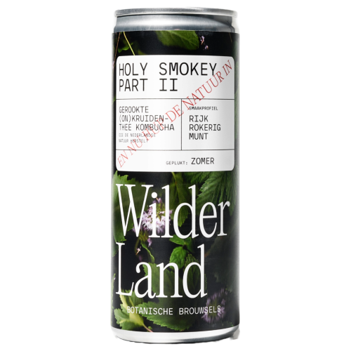 Wilder Land kombucha holy smokey blik - webshop